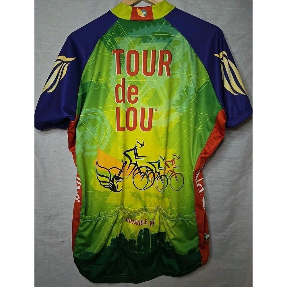 Peaksports Tour de Lou Louisville Kentucky Unisex Sz XXL 2016 Cycling Jersey - Picture 4 of 8